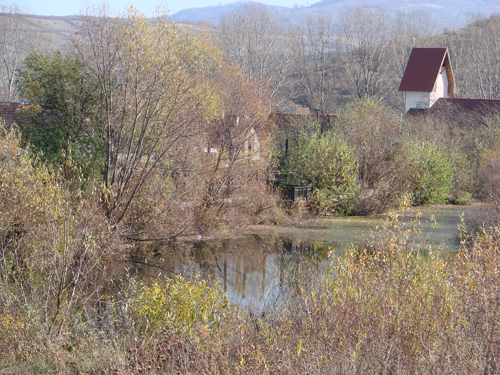 lacul de langa pensiune, toamna